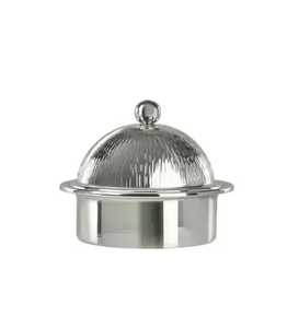 Olla de Acero Inoxidable para Comida Caliente, Cazuela Aislada Antiadherente y Duradera, Recipiente para Servir con Tapa de Cúpula, Diseño Moderno - Product Image 1