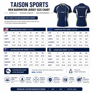 Camiseta Deportiva de Bádminton de Poliéster Premium de 160 GSM, Ligera, Negra y Azul, de Secado Rápido, con Logotipo Personalizado, Unisex, Manga Corta, Impresión Digital - Product Image 3