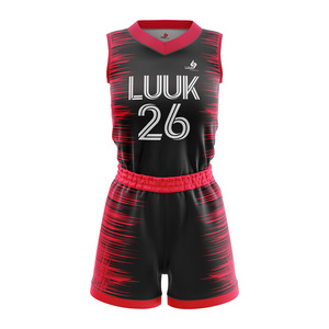 Maillot et short de basket-ball pour femmes imprimés sur mesure, uniforme d'équipe sublimé, vêtements de sport légers - Product Image 5