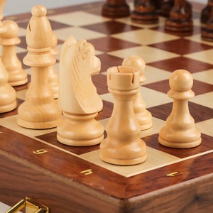 ILAHI's Eco-Friendly Rustic Polished Rectangle <b>Chess</b> <b>Board</b> Game 100% Handmade Pure Wood Animal/Love Style Customized Size <b>Chess</b> - Product Image 3