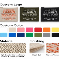 Étiquettes tissées personnalisées avec logo et texte, étiquettes à coudre pour vêtements, articles vestimentaires et sacs