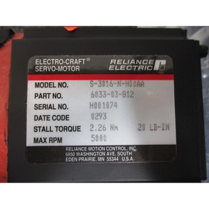 Motor Servo AC ELECTRO-CRAFT 6033-03-802 - Equipos y Piezas de Semiconductores de Confianza de Marca Global - Product Image 3