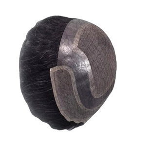 Toupee para Hombre Taz Hair, Peluca de Cabello Humano 100%, Densidad 60%-150%, Cabello Remy Indio, Resistente al Agua, Suave, Ondulado Profundo - Product Image 1