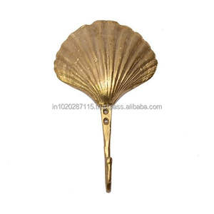 Elegant brass <b>wall</b> hooks with intricate detailing <b>for</b> organizing <b>bathroom</b> <b>towels</b> or entryway jackets in classic vintage decor - Product Image 6