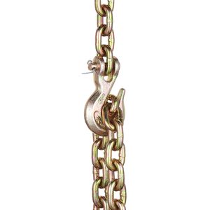 Catena legante G80 5/16 "x10.3 'legare giù la catena di traino con ganci 4900 libbre capacità 2 Pack per un traino sicuro - Product Image 1