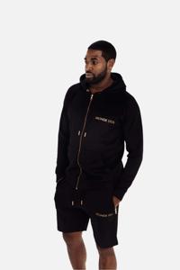 Ensemble sweat à capuche et short noir et or - Product Image 4