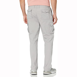 Pantalon cargo élégant pour homme, brodé, coupe droite, 100% coton, imperméable, décontracté, coupe ample, multi-poches, parfait pour la vente en gros à prix abordable - Product Image 6