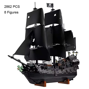 Nouveauté 2025 MOC 2862 pièces Bateau pirate Perle Noire en blocs de construction, Jouets pour enfants, Cadeaux d'anniversaire - Product Image 6