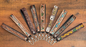 พวงกุญแจสายคล้องข้อมือหนังวัวมีสายคล้องข้อมือโทรศัพท์ - Product Image 4