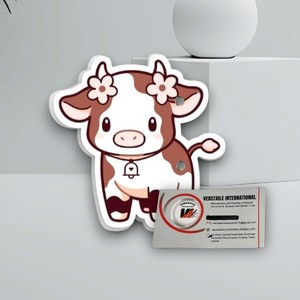 Versatile International - Paleta de Maquillaje Cuadrada Magnética de Acrílico con Diseño de Vaca Fresa, Mariposa y Flor de Diamante, Ecológica - Product Image 5