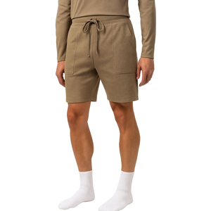 Custom Wholesale Mens Fleece Shorts Spandex/Polyester Material Breathable Quick Dry Elastic <b>Waist</b> Solid Summer Shorts High - Product Image 3