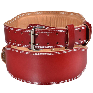 High Quality Custom Logo Gym Leather Weight Lifting Belt Cowhide Material <b>Back</b> <b>Support</b> Non-Slip Breathable Adjustable Unisex for - Product Image 3