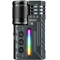 Lampe torche EDC rechargeable 3500 lumens avec lumière LED RGB