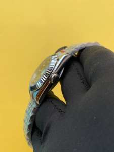 BOJ Plain R.O.L.E.X.65 36mm <b>Diamond</b> On Dial Stainless Steel Mechanical Automatic Analog Wrist <b>Watch</b> For Women At Low Price Hot - Product Image 3