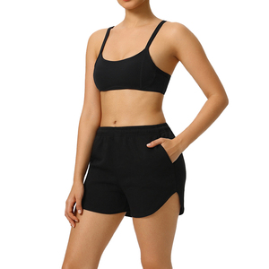 Conjunto Deportivo para Mujer, Shorts de Cintura Alta y Sujetador Deportivo, Ropa Ligera para Ejercicio, Yoga, Fitness y Entrenamiento Diario - Product Image 2