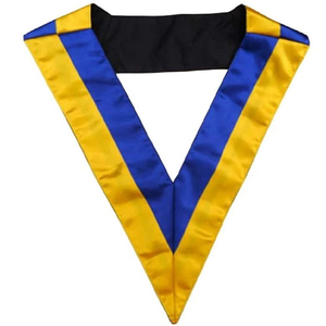 Faja Masónica de Seda del Rito Escocés de Grado 32 con Borde de Cuello Grabado, Regalia Étnica para Ceremonia - Product Image 2