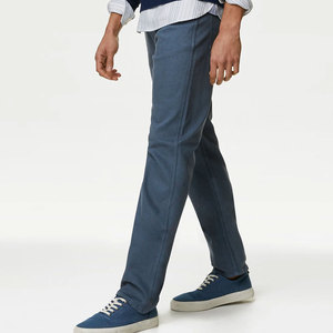 Mens Pure Cotton Breathable Eco-Friendly Canvas Lightweight Rigid <b>Jeans</b> for <b>Indigo</b> Selvedge 90s Straight Leg Loose Fit Workwear - Product Image 4