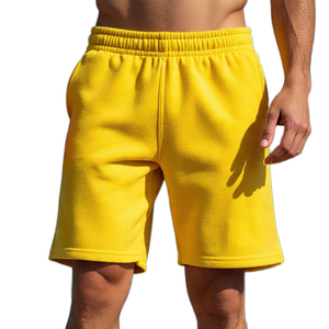 Wholesale Custom Logo Plain Men’s Athletic Shorts Breathable Cotton Fleece Gym Wear <b>Blank</b> Summer Casual Sweat Shorts - Product Image 1