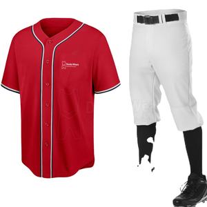 Prix de gros, uniforme de baseball pour jeunes personnalisé avec nom et logo d'équipe imprimés par sublimation, vêtements de sport en tissu 100% polyester personnalisé - Product Image 1