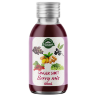 Gingembre Shot Berry Mix 60mL Bouteille en verre RTD OEM ODM Marque privée Vente en gros d'exportation Hiver Saison froide