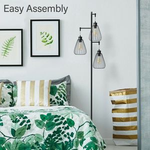 Lampada da Terra Industriale a 3 Luci Stile Albero 67 Pollici Illuminazione Industriale - Product Image 2