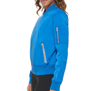 Fashionable <b>Womens</b> Bomber <b>Jacket</b> <b>Zip</b> <b>Up</b> Lightweight Outerwear for Casual Daily Wear and Modern Street Style - Product Image 4