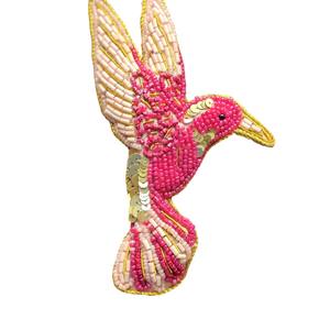 Adorno Colgante de Lujo con Forma de Pájaro y Bordado de Hilo Zari, Decoración Festiva para Árbol, Regalo, Suministro al por Mayor - Product Image 1