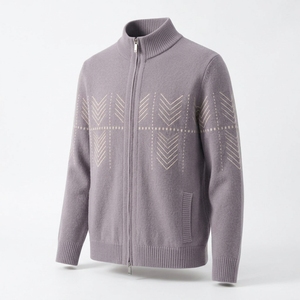 Suéter de Algodón y Poliéster de 320g con Cuello Alto, Estilo Holgado y Moderno para Hombre, Sudadera Unisex con Media Cremallera - Product Image 5