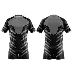 Uniformes de Rugby de Alta Calidad al por Mayor, Conjuntos de Uniformes de Rugby Transpirables Personalizados, 100% Poliéster, Servicio OEM - Product Image 1