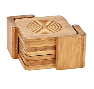 Wood Coaster For Cups Style 8 mm Thick Coaster With Stand Restaurants Wood Coaster for Tea Coffee Wholesale Price - Product Image 6