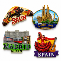 Souvenir personnalisé en résine 3D Espagne : Barcelone, Sagrada Familia, Madrid, Tourneuse de tauromachie – Forme sur mesure, robuste, écologique, vente en gros