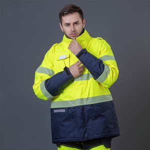 Combinaison de travail unisexe réfléchissante certifiée CE, personnalisable, avec impression numérique, sans couture, en coton, uniforme de sécurité, résistante aux aiguilles - Product Image 2