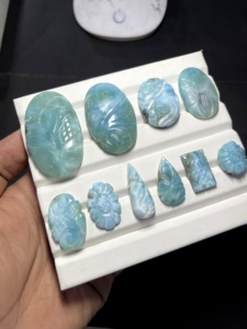Sculpture artisanale en larimar naturel, pierre précieuse bleue, fabricant et fournisseur en gros de sculptures en larimar - Product Image 3