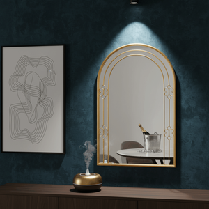 <span class=keywords><strong>Espejo</strong></span> de Pared Arqueado Art Deco, <span class=keywords><strong>Espejo</strong></span> de Pared para Baño de Lujo, Hotel Boutique, Proyectos de Interiores Residenciales de Alta Gama - Product Image 2