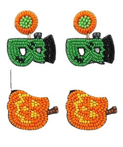 Pendientes colgantes con cuentas de diseño sonriente hechos a mano para eventos especiales bordado colorido diseño de moda para niñas y mujeres - Product Image 6