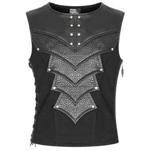 Men's Classic Leather Motorcycle <b>Vests</b> Good Quality Leather Biker <b>Vests</b> Pakistan Made Quality Leather <b>Vest</b> - Product Image 1