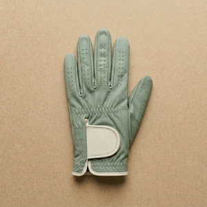 Gant de golf personnalisé OEM en cuir Cabretta, main gauche, dos ventilé, ajustement souple, fermeture au poignet, marque privée, fournisseur sportif - Product Image 1