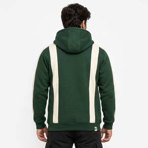 Men Pullover <b>Hoodie</b> <b>Lightweight</b> Fleece Fabric Warm Texture Breathable Construction Relaxed Fit Casual Everyday Streetwear OEM - Product Image 2