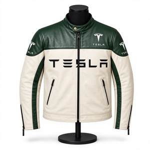 Tesla MotoCP <b>Racing</b> <b>Jacket</b>/Chaqueta Stylish Leather Riding Gear Protection Level 2 CE Certified - Product Image 1