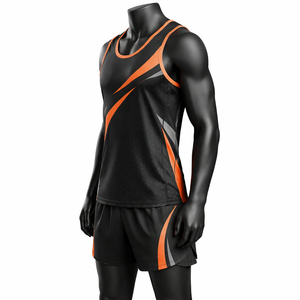 Custom Reversible Plus Size Running Uniform <b>Sports</b> <b>Jersey</b> Set Tank Top Shorts Quick Dry Breathable Team Workout Track Suit - Product Image 2