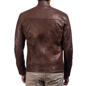 Concevez votre propre veste en cuir pour homme à manches longues, veste en cuir de haute qualité pour homme, style streetwear, au meilleur prix - Product Image 3