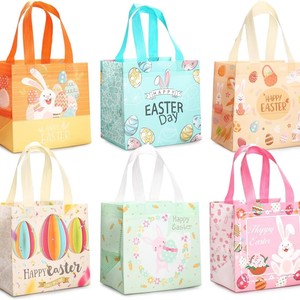 Bolsa de Regalo de Plástico Termosellada, Personalizada para Pascua, Colorida, de Tela No Tejida, con Impresión de Serigrafía Personalizada, OEM/ODM en Vietnam - Product Image 1