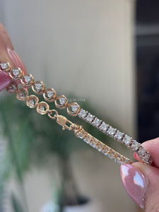 Pulsera de Diamantes Cultivados en Laboratorio QUBE STAR, 2.10 Quilates, Oro Sólido de 14K, Corte Brillante Redondo, Joyería de Lujo para Mujer, Certificado IGI - Product Image 5