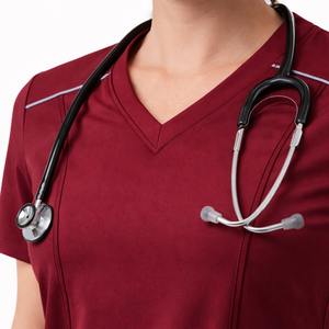 Uniforme Quirúrgico Unisex 2026 de Tela Elástica de Jersey de Spandex/Poliéster con Detección de Agujas y Fusión Sin Costuras, Proveedor OEM ODM al por Mayor - Product Image 2