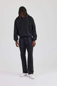Ensemble de survêtement vintage délavé à l'acide pour homme, sweat à capuche oversize et pantalon de jogging, marque privée OEM - Product Image 2