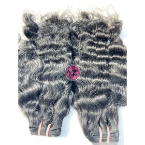 Arrow Exim Mèches de cheveux humains vierges non traités Remy naturellement bouclés indiens, provenant d'un seul donneur, double trame machine, 100g - Product Image 2