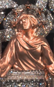 Colgante de Jesús Personalizado con Moissanita, Amuleto Religioso, Collar de Hip Hop con Micro Pavé de Cristo, Plata 925, Unisex, Bañado en Rodio para Fiesta - Product Image 3