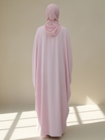 Abaya en coton évasée pour femme, manches longues, longueur ras du sol, coupe ample, respirante, séchage rapide, légère, décontractée, pour les fêtes
