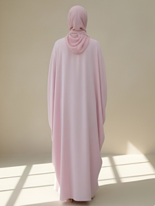 Abaya en coton évasée pour femme, manches longues, longueur ras du sol, coupe ample, respirante, séchage rapide, légère, décontractée, pour les fêtes - Product Image 5