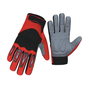 Cut Resistant Impact <b>Gloves</b> Made Grain Leather Knuckle Padding Material TPR Work Safety <b>Gloves</b> - Product Image 1